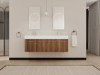 60 Inch Wall-Mounted Bathroom Vanity with Sink