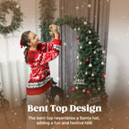 6 Ft Prelit Bent Top Christmas Tree