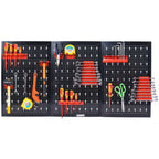 4ft Metal Pegboard Wall Organizer