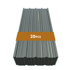 20 Pcs Corrugated Galvanized Metal Roofing Panels