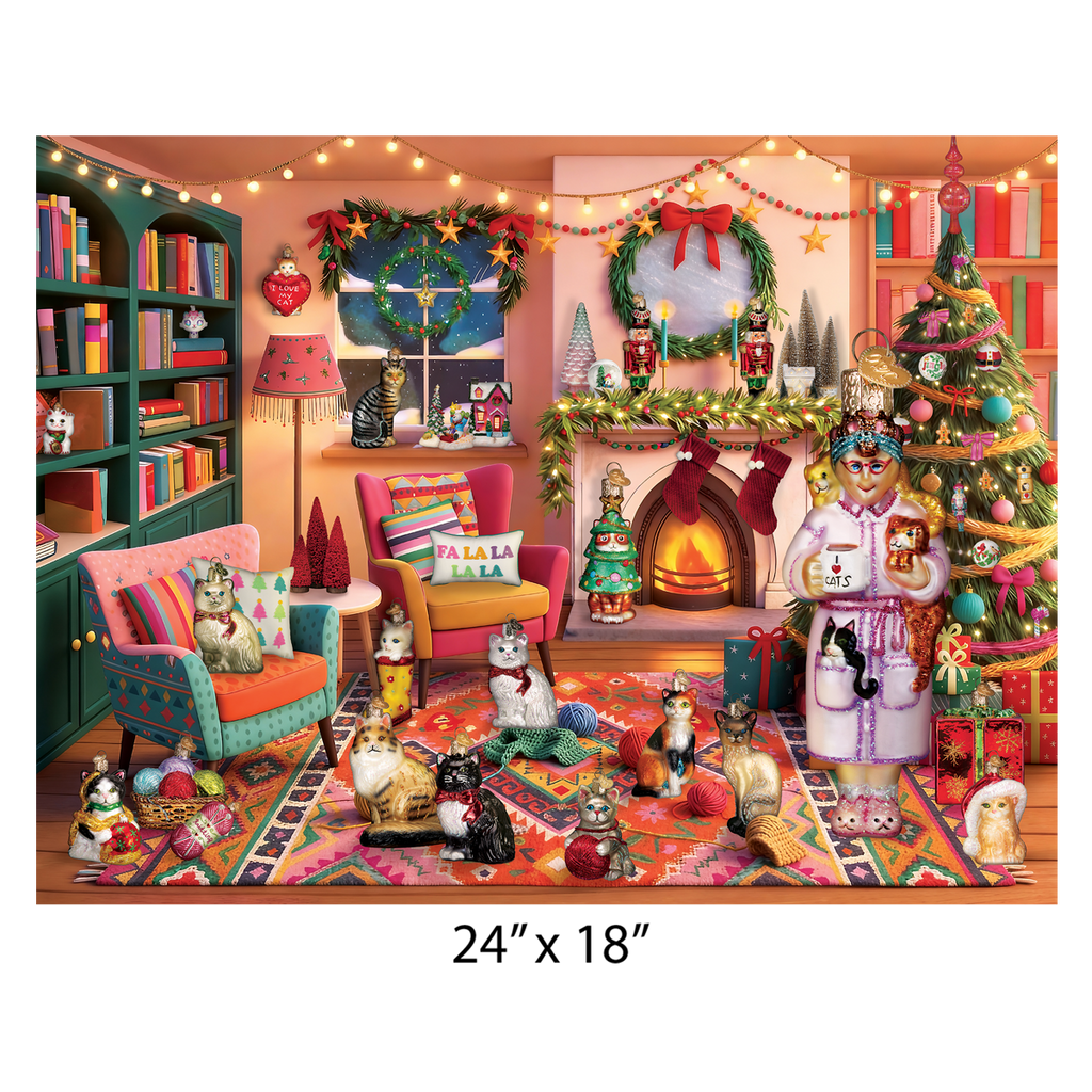 Purrfectly Cozy Christmas Ornament