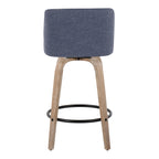 26" Contemporary Fixed-Height Counter Stool with Swivel