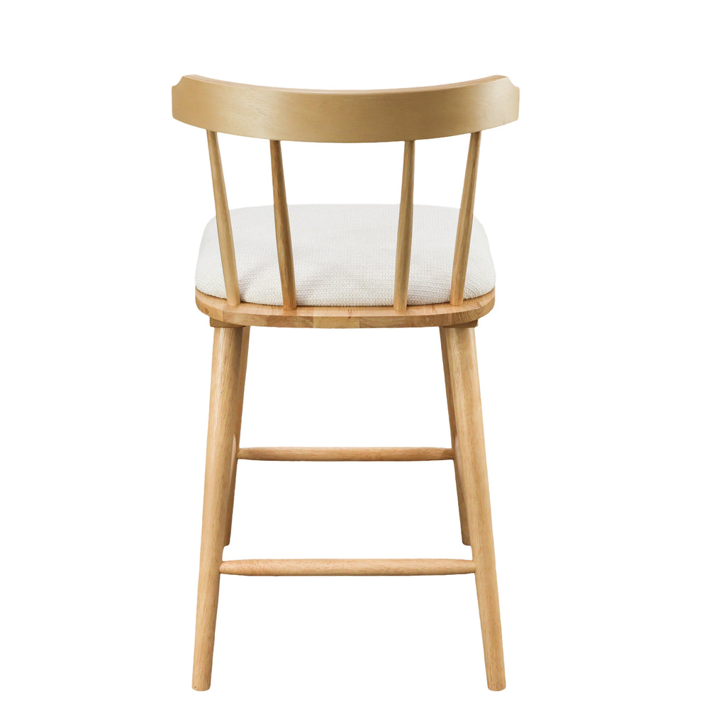Olivia Indoor Wooden Upholstered Counter Stool