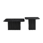 2PCS Nesting Square Coffee Table Set