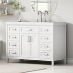 48" Bathroom Vanity with Sink, 2 Doors and 8 Drawers
