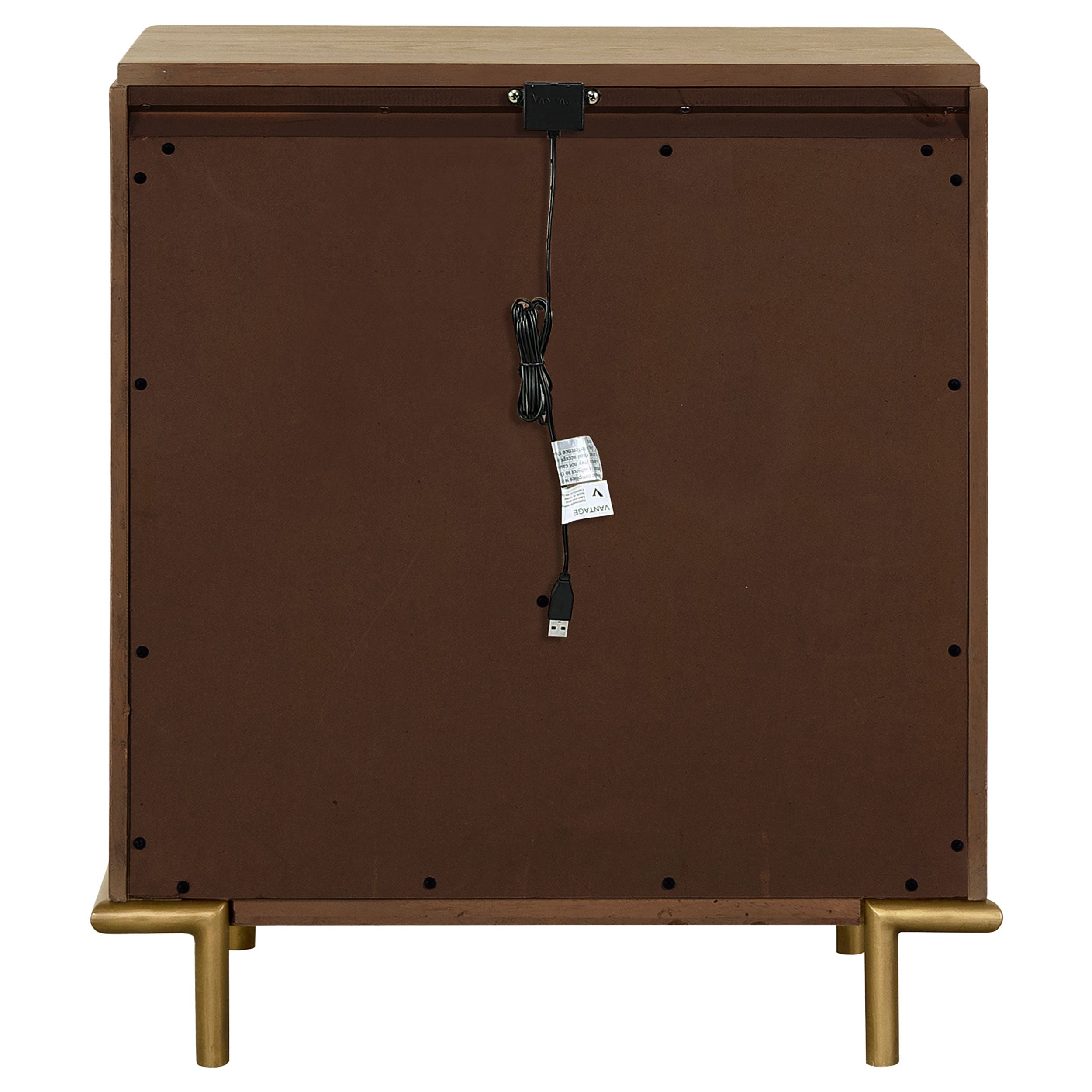 Sand Wash 3-Drawer Nightstand with USB Ports