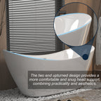 59" Acrylic Freestanding Tub - Gloss Finish