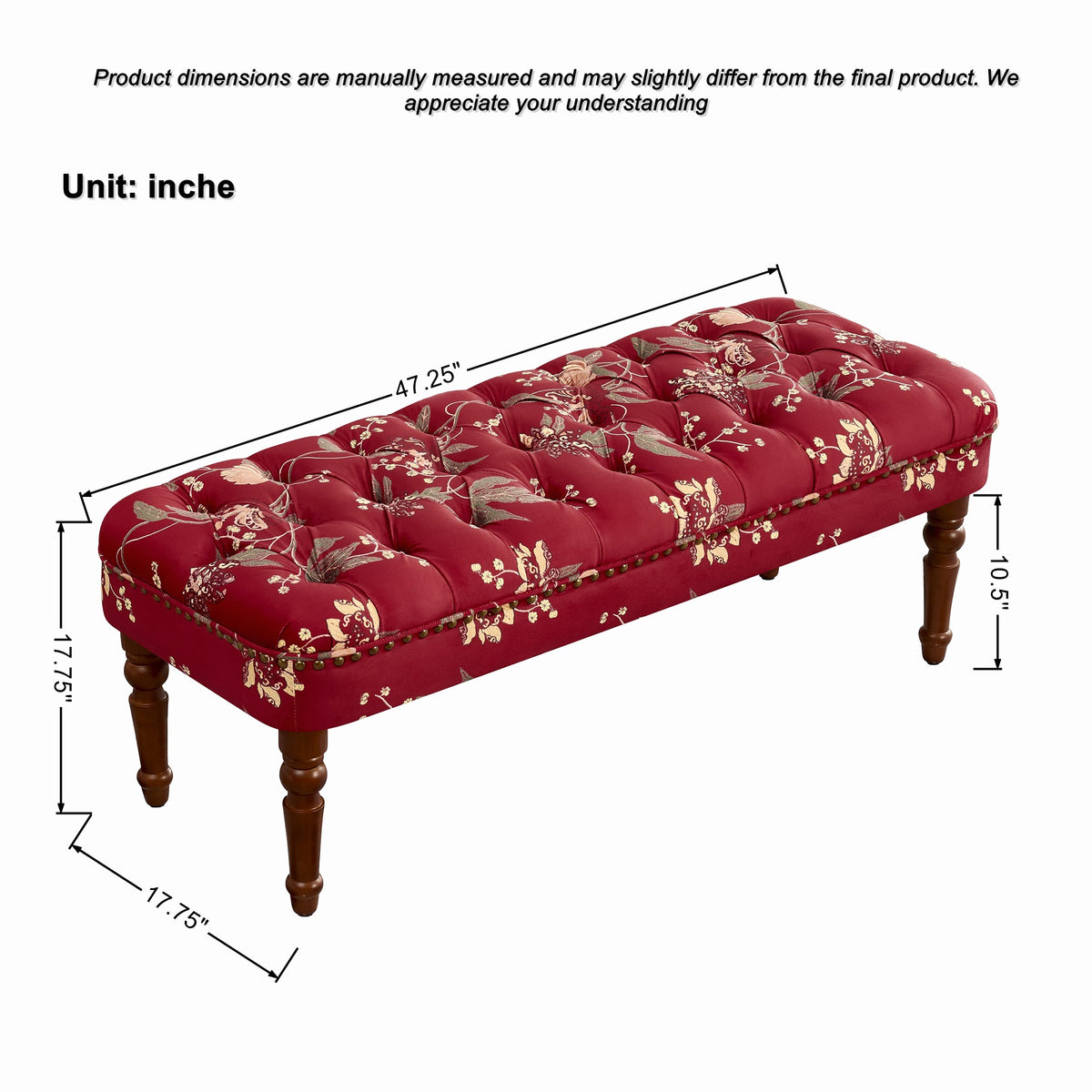 Sofa Chair Living Room Single Sofa Chair & Tufted Floral Bench