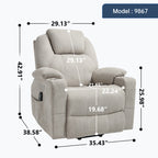 Up To 350 LBS Polyester Power Lift Recliner Chair