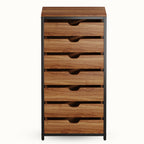 7-Drawer Storage Dresser Cabinet with Wheels
