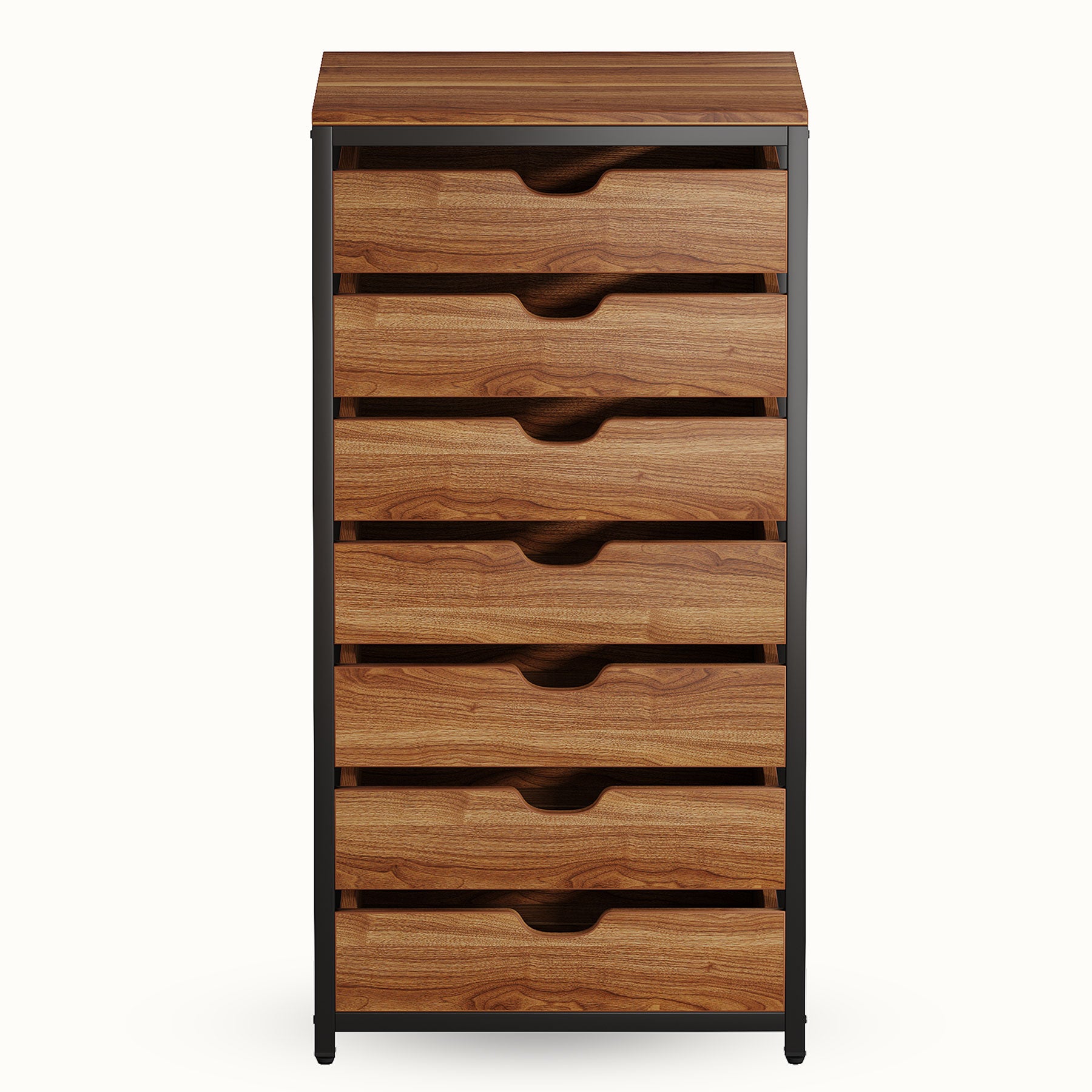 7-Drawer Storage Dresser Cabinet with Wheels