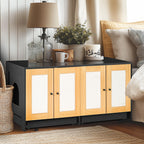 Double Litter Box Enclosure for Two Cats