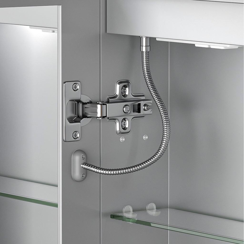 LED Lighted Medicine Cabinet with Mirror