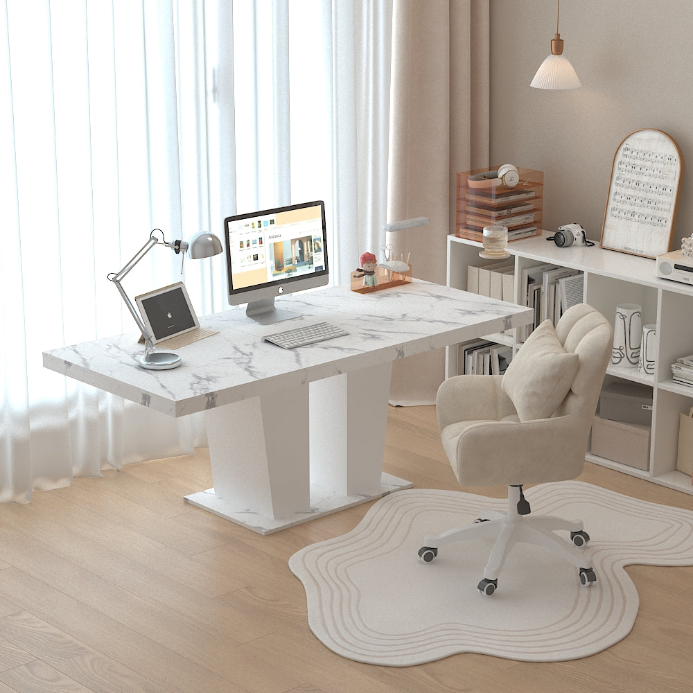 Extendable Dining Room Table for 6-10, Modern All