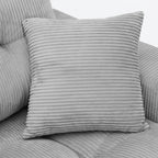 Corduroy Corner Chaise Compression Sofa Bed