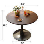 Walnut Round Dining Table