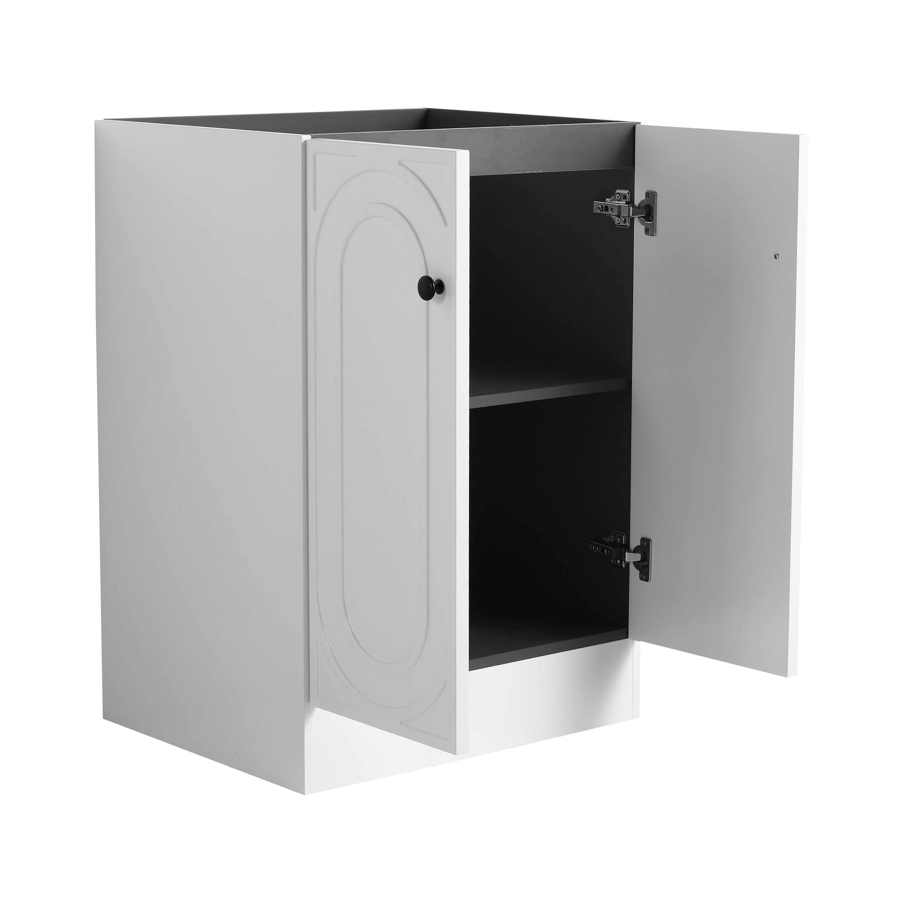 24" Freestanding Bathroom Vanity & 2 Soft-Close Cabinet Doors