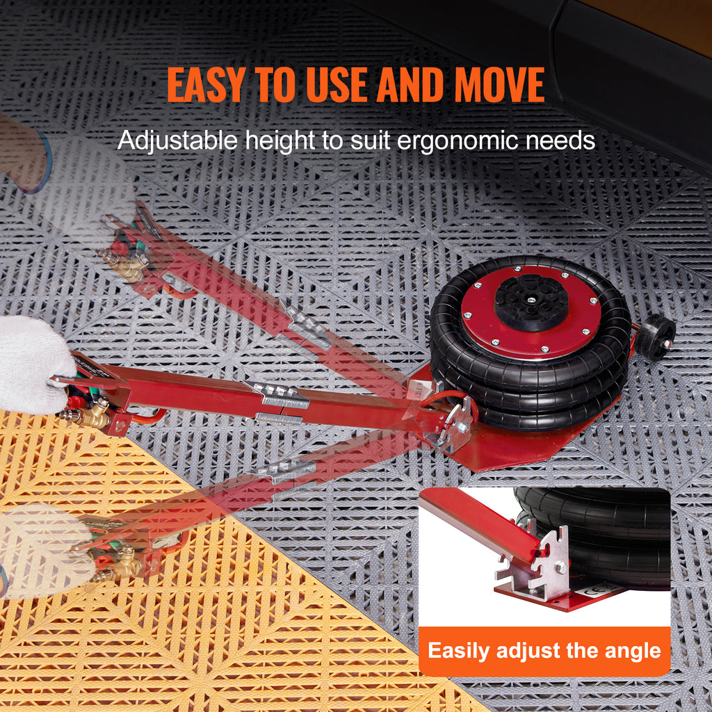 Air Jack, 3 Ton/6600 lbs Triple Bag Air Jack