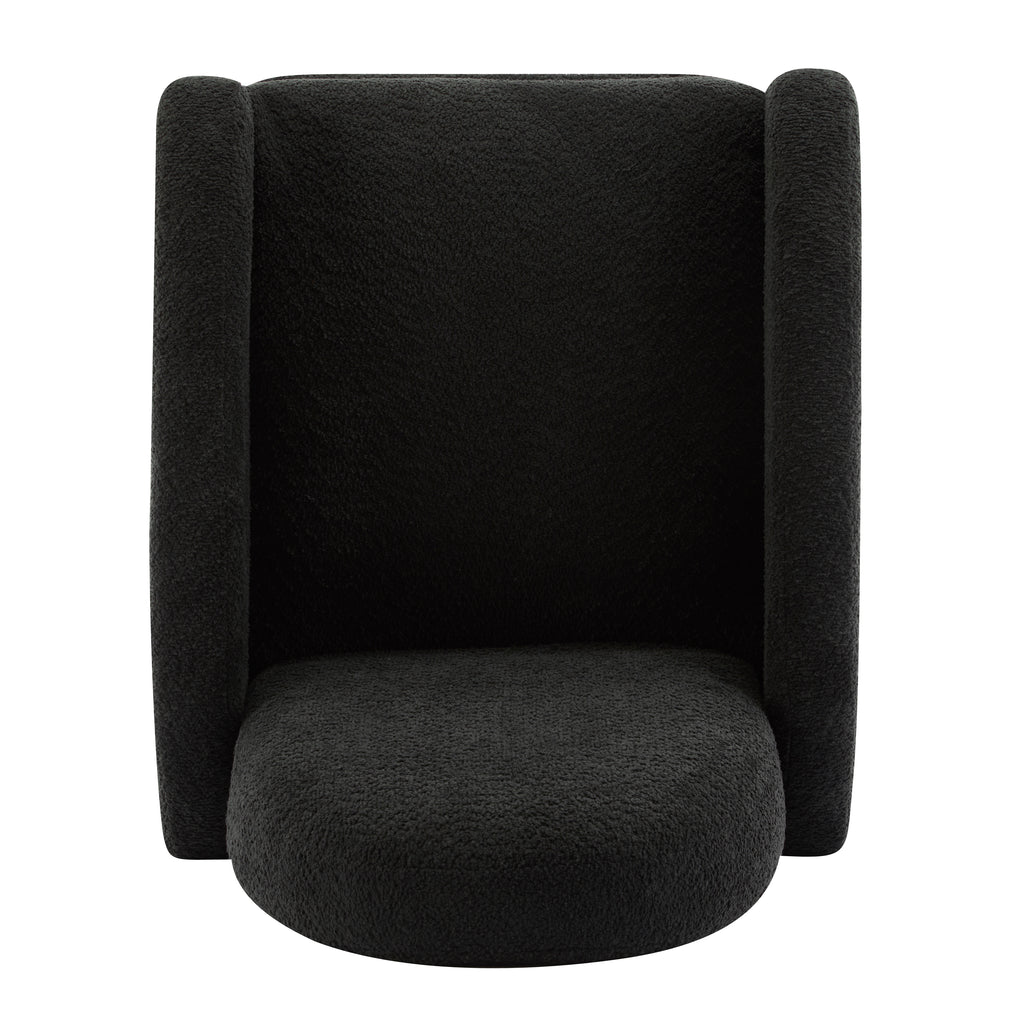 360 Swivel and Glider Recliner Chair - Black