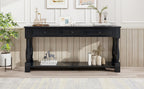 TREXM Console Table - 63" Long with Drawers & Shelf
