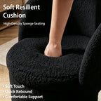 Upholstered Makeup Stool with Storage