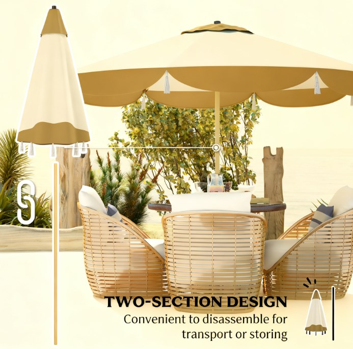 Vented Patio Table Umbrella, Outdoor Umbrella, Patio Umbrella