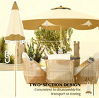 Vented Patio Table Umbrella, Outdoor Umbrella, Patio Umbrella