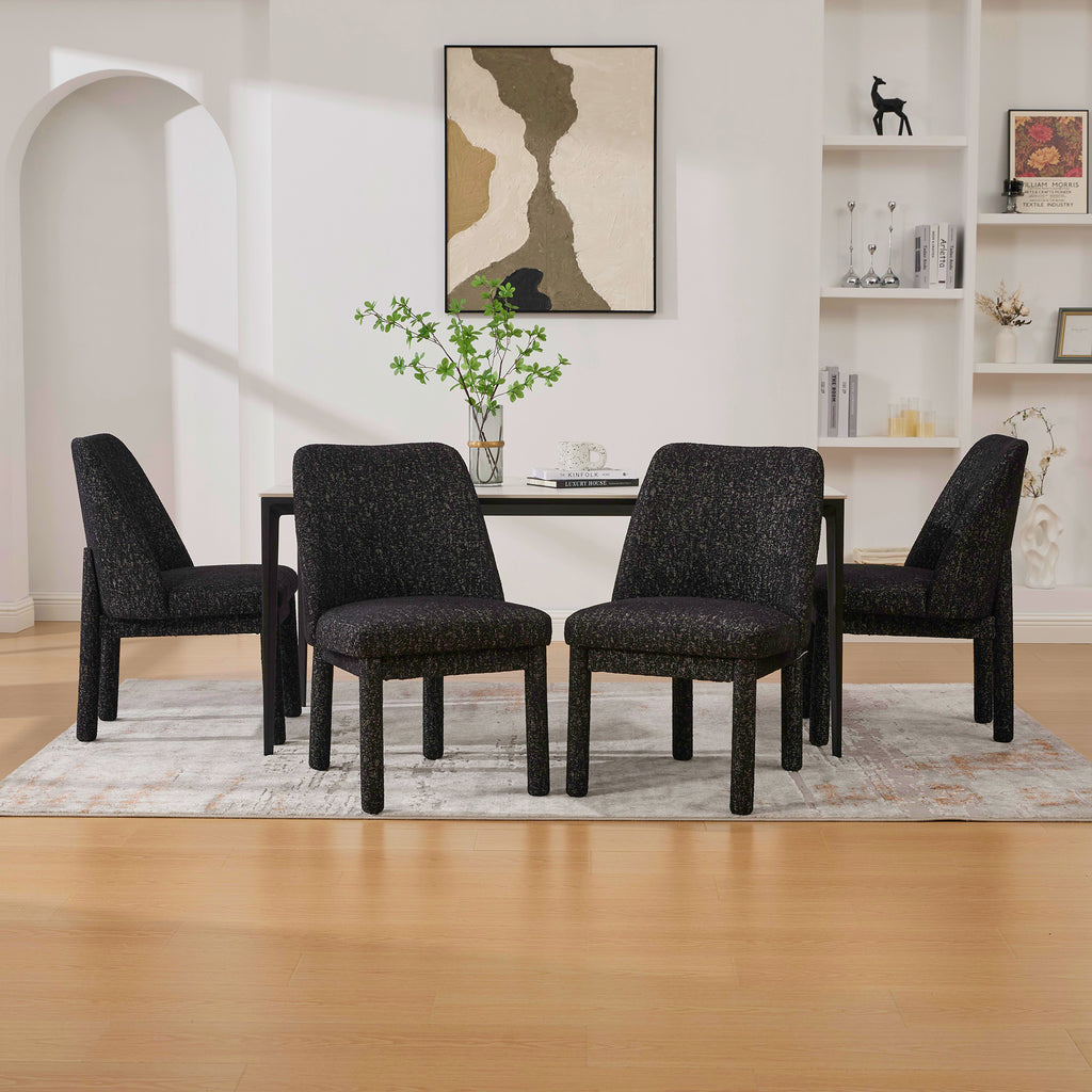 21.46" Wide Modern Minimalist Dining Chair Set of 4