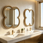 Quatrefoil Mirror - 31.5" Ornate Irregular Accent Mirrors