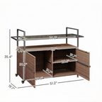 Rattan Storage Cart