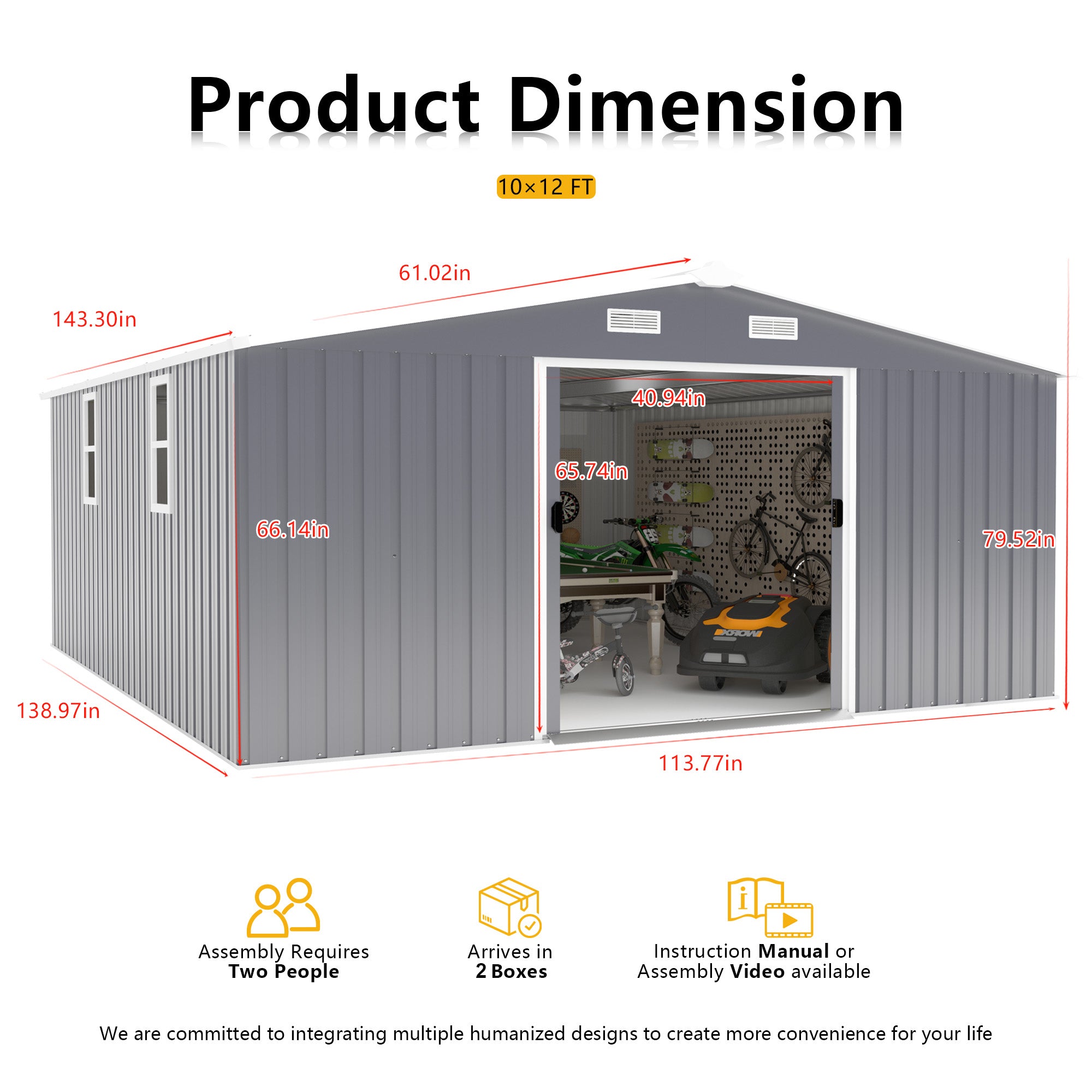 Campcraft 10x12ft Storage Shed