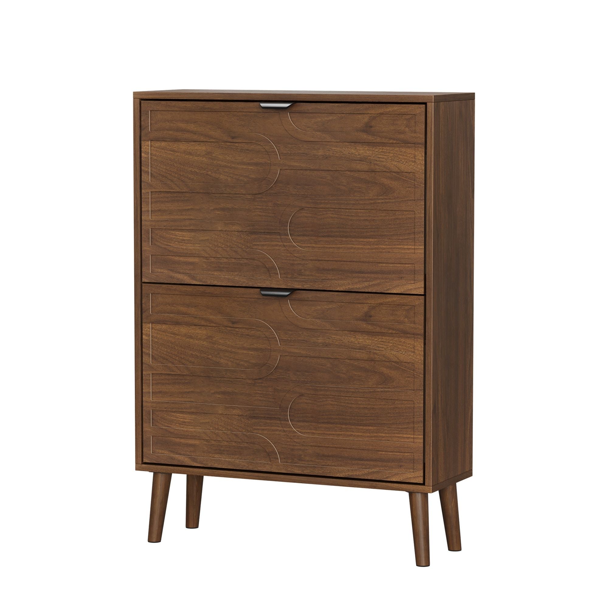 Medieval - Independent Shoe Cabinet With 2 Flip Drawers