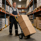 Hand Truck Dual Purpose 2 Wheel Dolly Cart and 4 Wheel Push Cart
