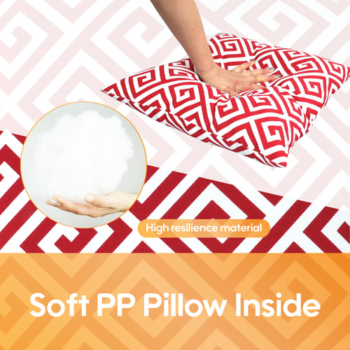 2 Pack Outdoor Throw Pillows, Waterproof & Fade-Resistant