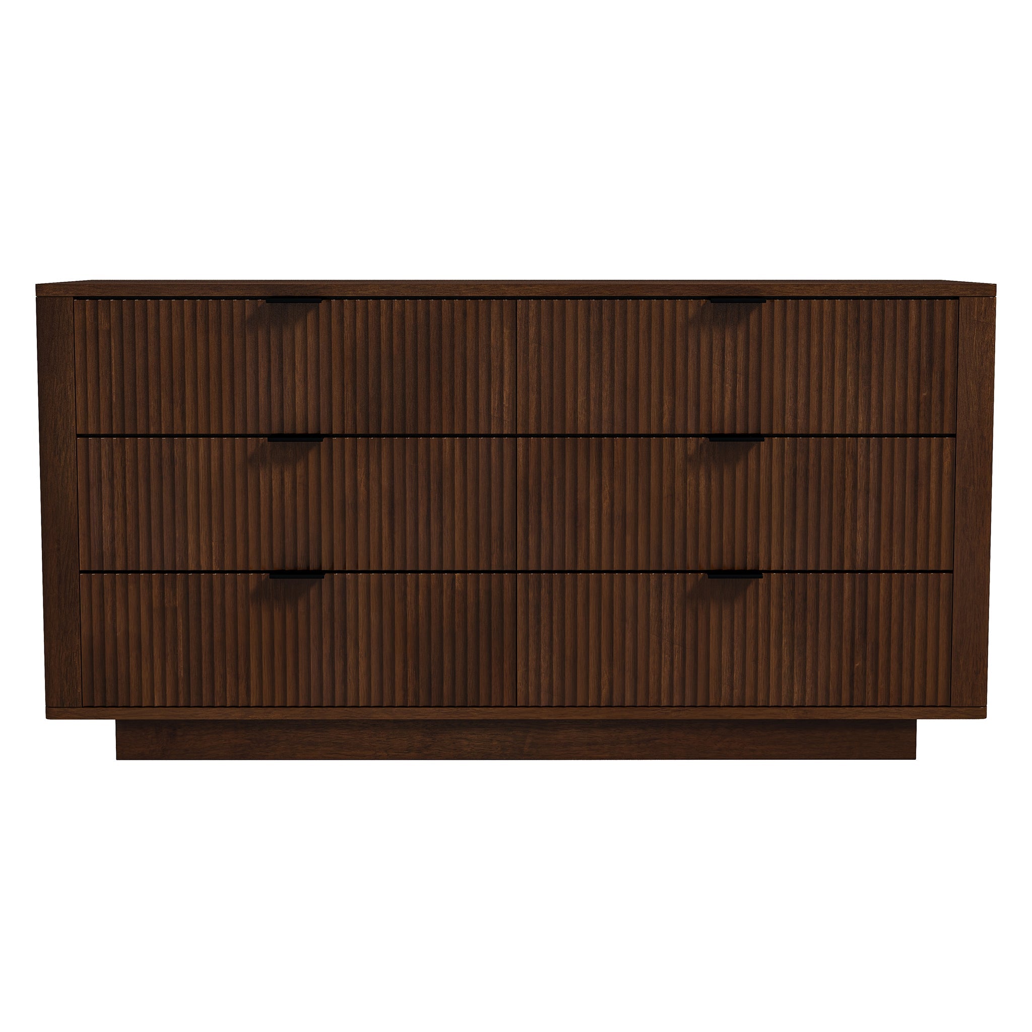 Lola Mid Century Modern Walnut Dresser