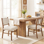 Fabric Upholstered Dining Chairs - Modern Armless Side Chairs