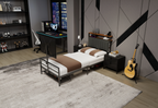 Twin Size Gaming Bed With a Rotating TV Mount