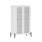 Abbey 32" Tempered Glass Bookcase Cabinet