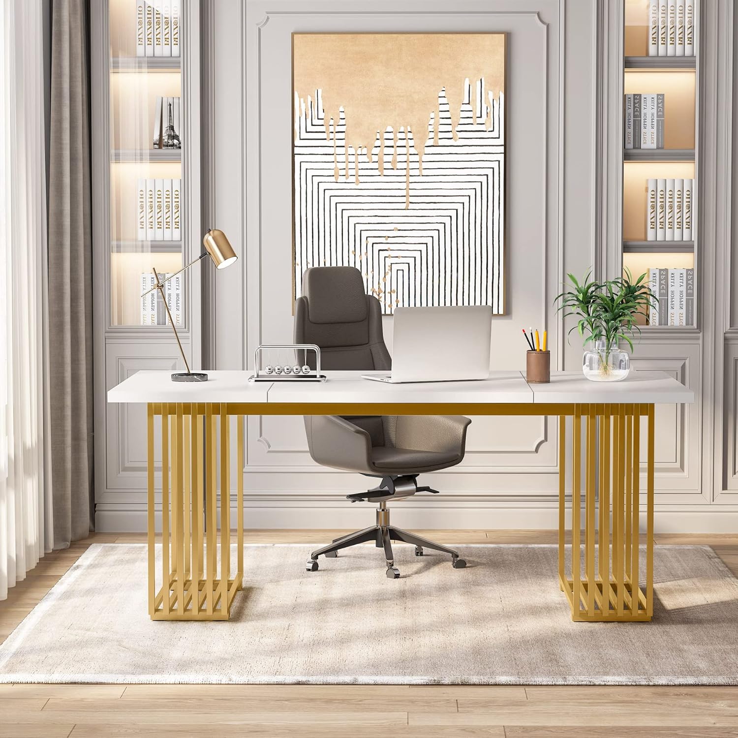 70.9” Modern Executive Desk, Large
