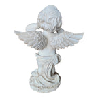 Winged Angel Covering Her Ears Resin Ornament