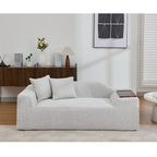 2 Piece Boucle Cloud Sofa Set