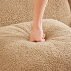 Ottoman Teddy Fabric - Camel