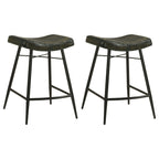 Ridgeway Leather Counter Stools Set of Two