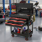 3 Drawers Multifunctional Tool Cart With Wheels
