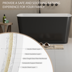 49" Acrylic Freestanding Soaking Bathtub