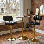 Set of 2 Modern Bar Stools with Adjustable Height