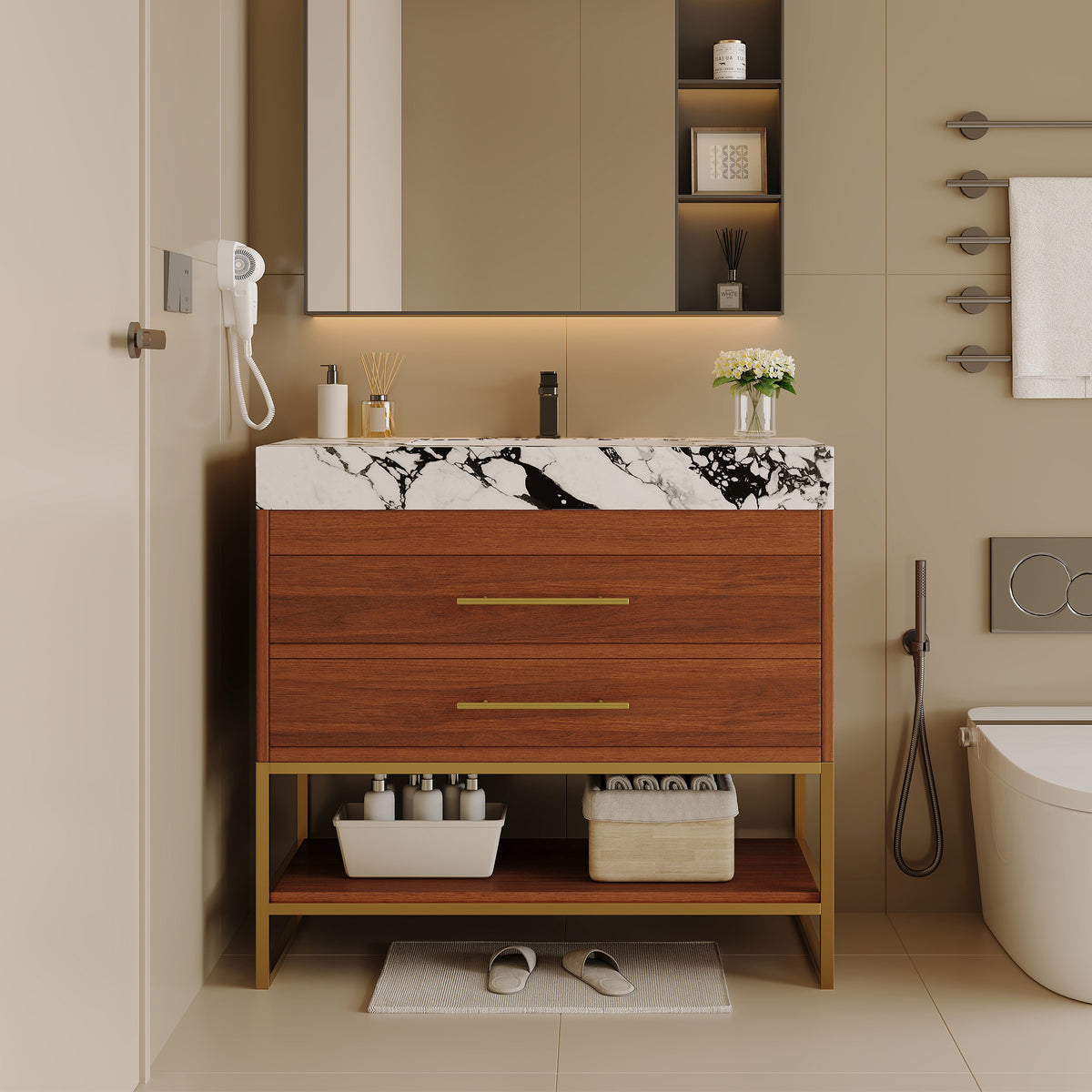 29.9" Modern Free-standing Bathroom Vanity