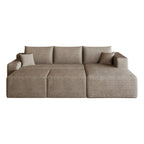 95" Cloud Sectional Sofa with Two Ottomans