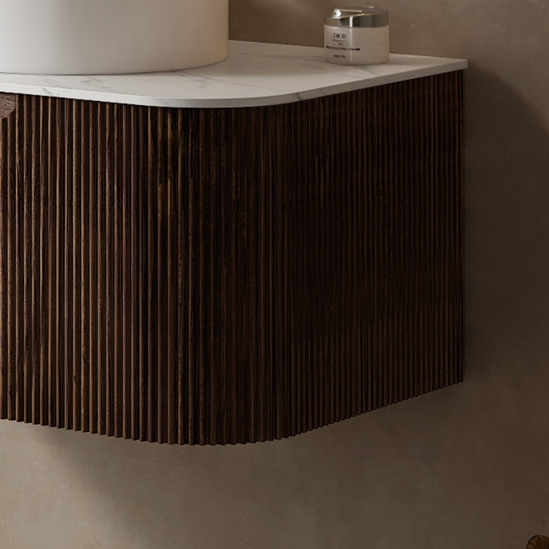 Dina 60'' Wall Mounted Plywood Cabinet with Carrara