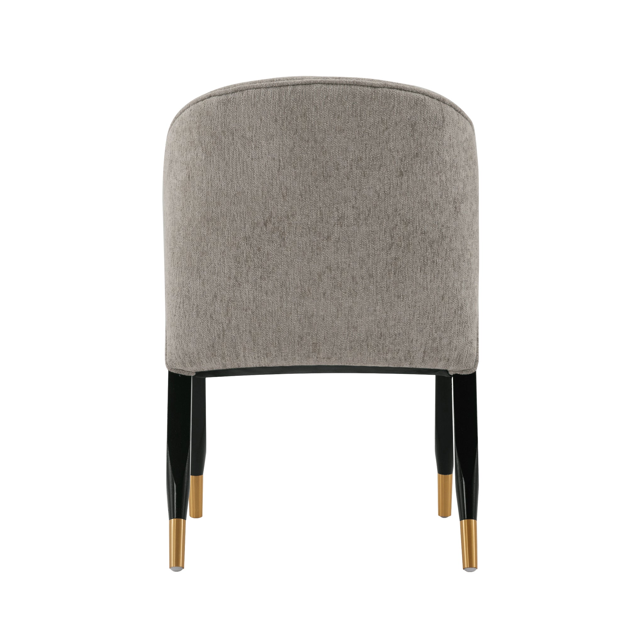 Ola Wood Chenille Dining Chair in Stone
